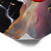 シュレアル蝶 – ボタニカルデコアートパターン ポスター (角)