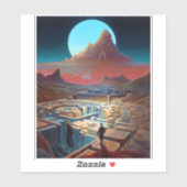 シュレアル迷路の風景 シール (シート)