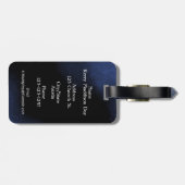 シュレアル顔ラゲッジタグはっきりした- & ユニーク ラゲッジタグ (裏面横)