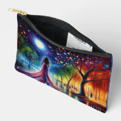 シュレアル・ガール・ファンタジー・ムーンライト・パーク虹の木 アクセサリーポーチ (見開き)