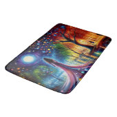 シュレアル・ガール・ファンタジー・ムーンライト・パーク虹の木 バスマット (アングル)