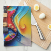 シュレアル・ギター キッチンタオル (四つ折り)