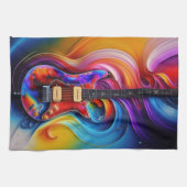 シュレアル・ギター キッチンタオル (横)