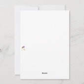 シュレアル・コラージュ・フラミンゴ・トナカイ シーズンカード (裏面)