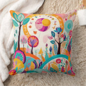 「シュレアル・セレナーデ：抽象芸術・ボヘミアン・クッション」 クッション (ブランケット)