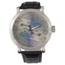 シュレアル・トルコ猫ポートレート...時計