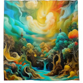 シュレアル・フォレスト シャワーカーテン (正面)