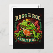 シュレアル・フロッグのロゴ ポストカード (正面/裏面)