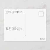 シュレアル・マッシュルーム・ハウス新しい住所 ポストカード (裏面)