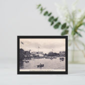 シュレウズベリーリバークラブハウス，ハイランズ， NJヴィンテージ ポストカード (スタンド正面)