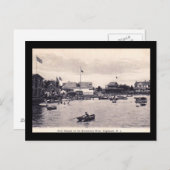 シュレウズベリーリバークラブハウス，ハイランズ， NJヴィンテージ ポストカード (正面/裏面)