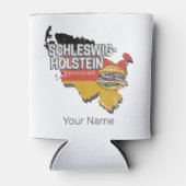 シュレスヴィヒ＝ホルシュタイン州 連邦州 地図 ドイツ 缶クーラー (正面)