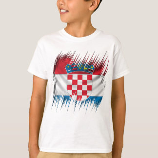 シュレッダーのクロアチアの旗 Tシャツ