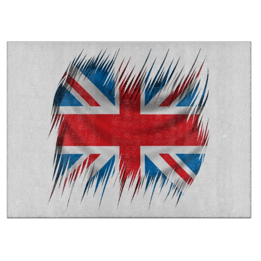 シュレッダーの英国国旗の旗 カッティングボード (正面)