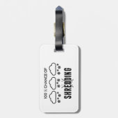 シュレッダー天気予報スキーの100%の可能性 ラゲッジタグ (裏面縦)