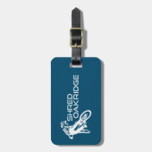 シュレッドオークリッジオレゴン山サイクリング ラゲッジタグ (正面縦)