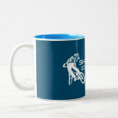 シュレッドグランドジャンクションコロラドマウンテンサイクリング ツートーンマグカップ (左)