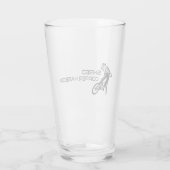 シュレッドコッパー港ミシガンマウンテンサイクリング タンブラーグラス (裏面)