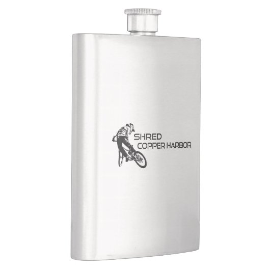 シュレッドコッパー港ミシガンマウンテンサイクリング フラスク (右)