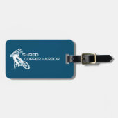 シュレッドコッパー港ミシガンマウンテンサイクリング ラゲッジタグ (正面横)