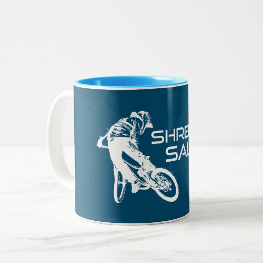 シュレッドサリダコロラドマウンテンサイクリング ツートーンマグカップ (正面左)
