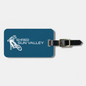 シュレッドサンバレーアイダホマウンテンサイクリング ラゲッジタグ (正面横)