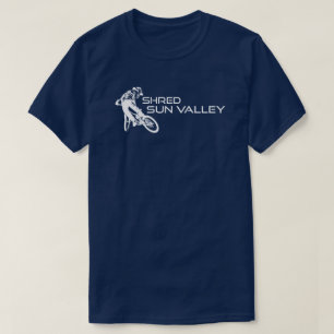 シュレッドサンバレーアイダホマウンテンサイクリング Tシャツ