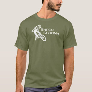 シュレッドセドナアリゾナマウンテンサイクリング Tシャツ