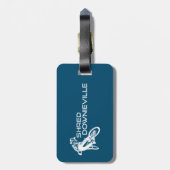 シュレッドドニーヴィルカリフォルニアマウンテンサイクリング ラゲッジタグ (裏面縦)