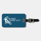 シュレッドパークシティユタマウンテンサイクリング ラゲッジタグ (正面横)