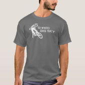シュレッドビッグスカイモンタナマウンテンサイクリング Tシャツ (正面)