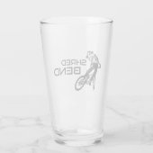 シュレッドベンドオレゴン山サイクリング タンブラーグラス (裏面)