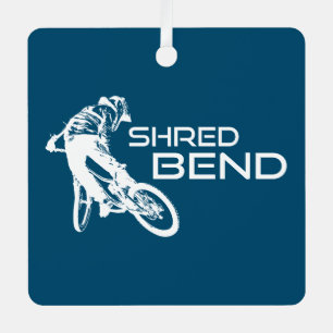 シュレッドベンドオレゴン山サイクリング メタルオーナメント