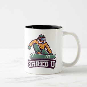 シュレッド大学スノーボード ツートーンマグカップ