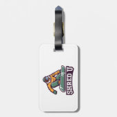 シュレッド大学スノーボード ラゲッジタグ (裏面縦)