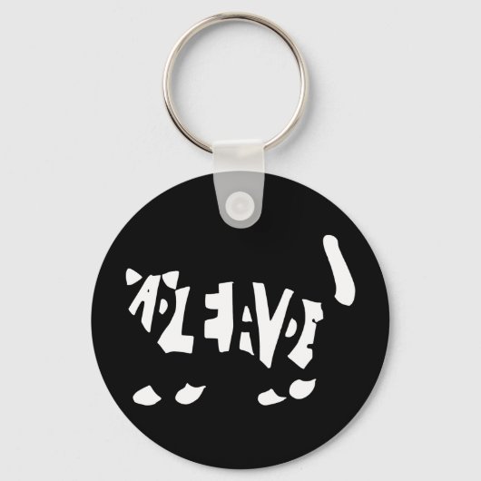 シュレディナーの猫 キーホルダー (正面)