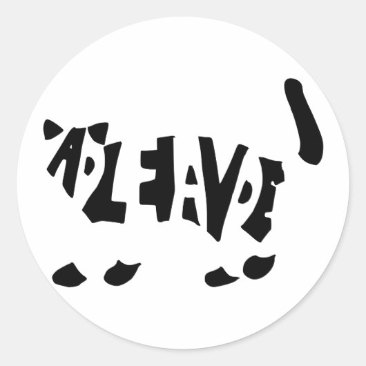 シュレディナーの猫 ラウンドシール (正面)