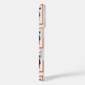 シュレディナーズキャットミッドセンチュリーモダンオレンジ Case-Mate iPhoneケース (裏面 / 右)