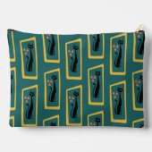 シュレディナーズキャットミッドセンチュリーモダンダークブルー アクセサリーポーチ (裏面)