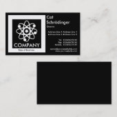 シュレディナーズキャット – ブラック 名刺 (正面/裏面)