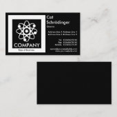 シュレディナーズキャット – ブラック 名刺 (正面/裏面)