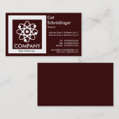 シュレディナーズキャット – Dark Brown 名刺 (正面/裏面)