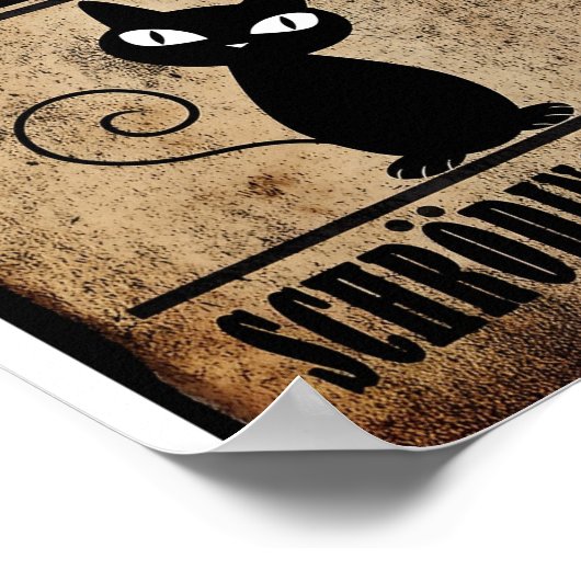 シュレディンガーのキャットポスターが死んだか生きていたか ポスター (角)