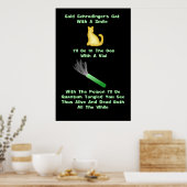 シュレディンガーのキャットリメリック ポスター (キッチン)