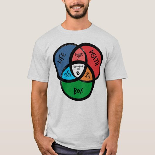 シュレディンガーの猫おもしろいビッグバンへのプレゼント Tシャツ (正面)