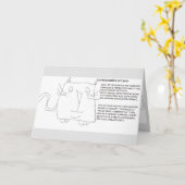 シュレディンガーの猫と人工知能 カード (黄色い花)