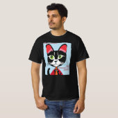 シュレディンガーの猫は存在するか否か Tシャツ (正面フル)