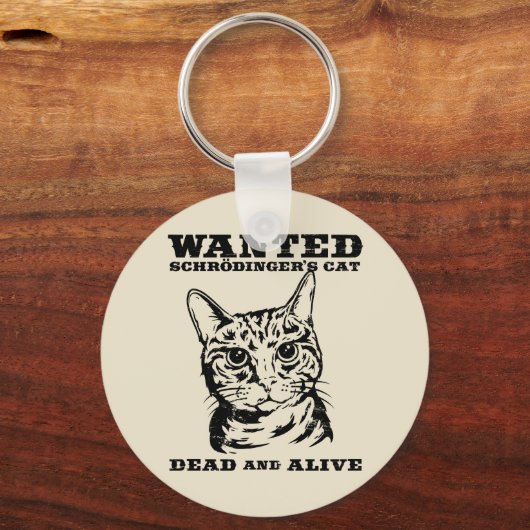シュレディンガーの猫は死んだか生きたかったか キーホルダー (正面)