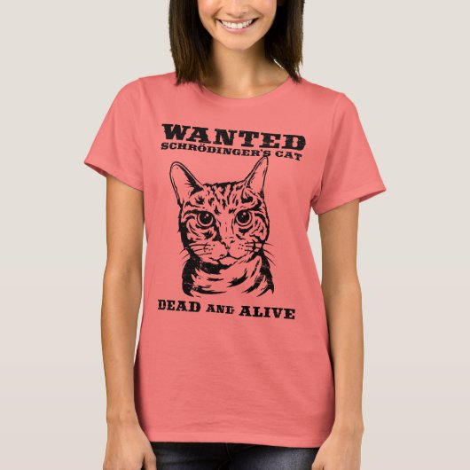 シュレディンガーの猫は死んだか生きたかったか Tシャツ (正面)