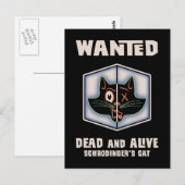 シュレディンガーの猫指名手配 ポストカード (正面/裏面)